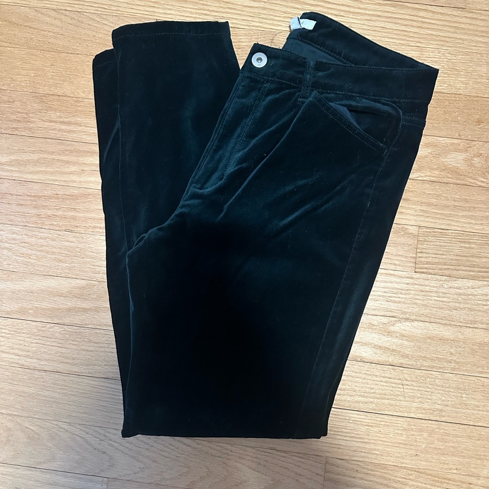 Talbots Black Velvet Ankle Pants